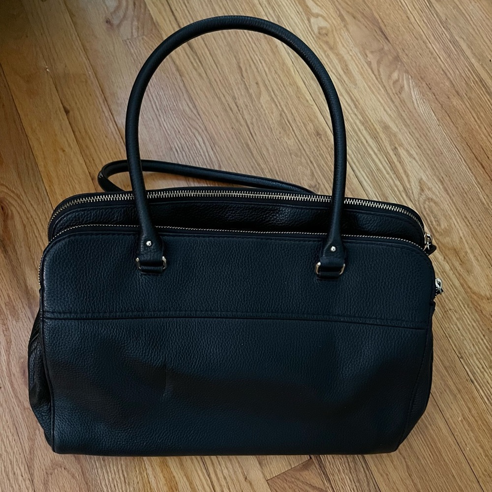 Kate Spade Black Leather Tote Bag - Picture 3 of 4